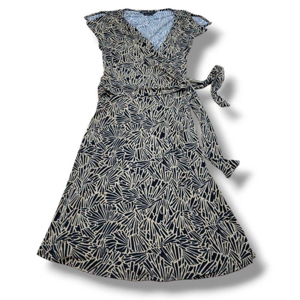 BCBGMaxazria Dress XS Women's Dress Faux Wrap Dress Stretch A-Line Wrap Dress